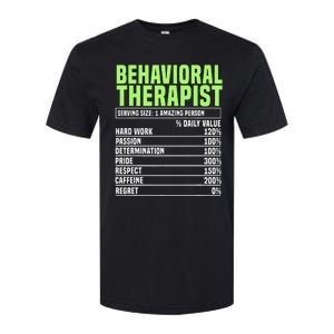 Behavioral Therapist Facts Analyst Behavior Tech Softstyle CVC T-Shirt