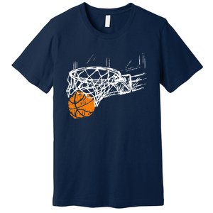 Basketball Team Fan Wo Teens Dunking Premium T-Shirt