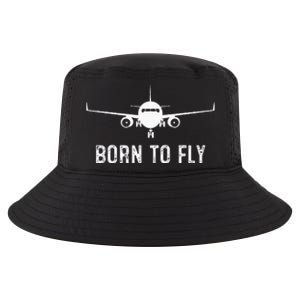 Born To Fly Funny Airplane Pilot Gift Men Aviation Airline Cool Comfort Performance Bucket Hat