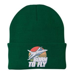 Born To Fly Fighter Jet Plane Airplane Knit Cap Winter Beanie