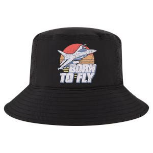 Born To Fly Fighter Jet Plane Airplane Cool Comfort Performance Bucket Hat