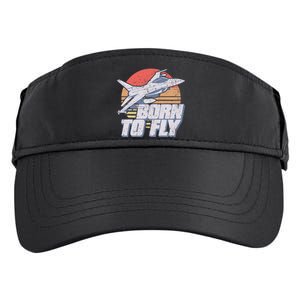 Born To Fly Fighter Jet Plane Airplane Adult Drive Performance Visor