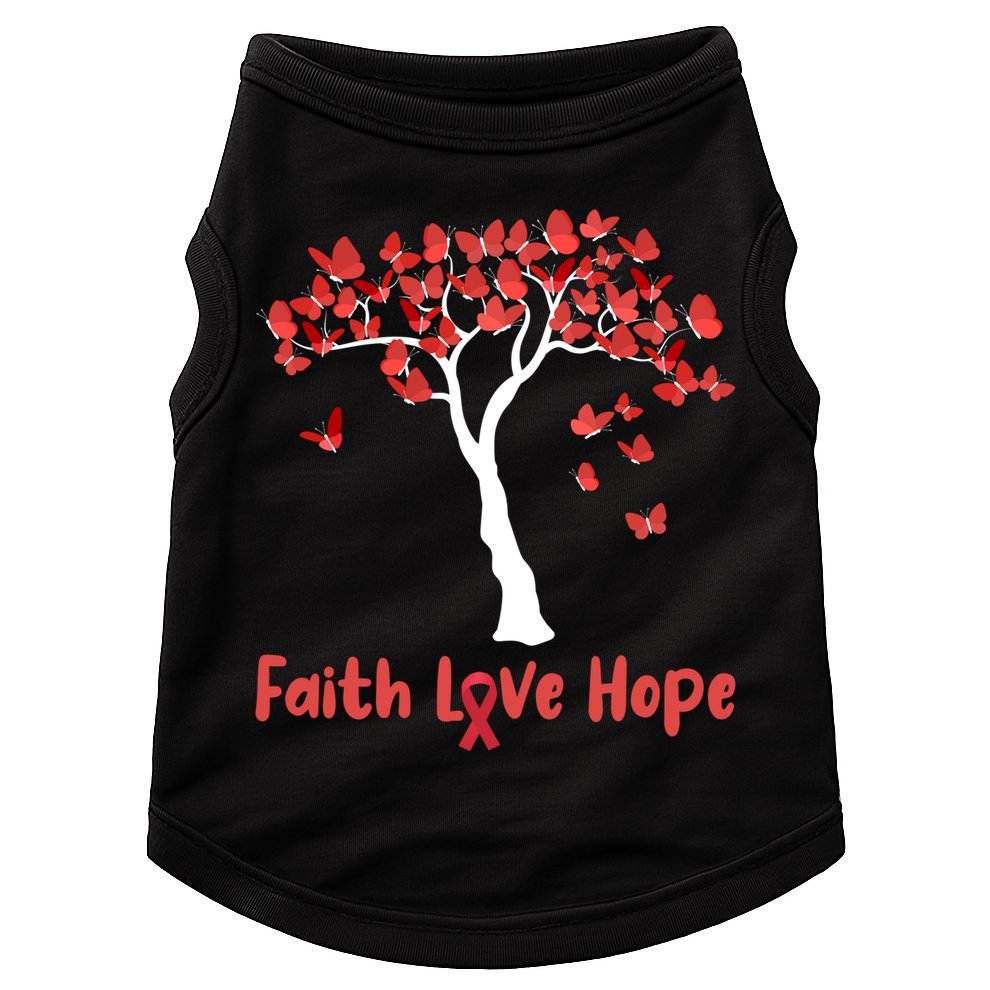Butterfly Tree Faith Love Hope Gift Doggie Tank