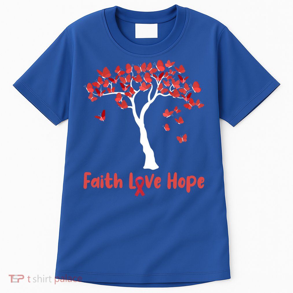 Butterfly Tree Faith Love Hope Gift Tall T-Shirt