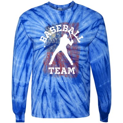 Baseball Taiwan Flag Softball Player Baseball Gift Tie-Dye Long Sleeve Shirt