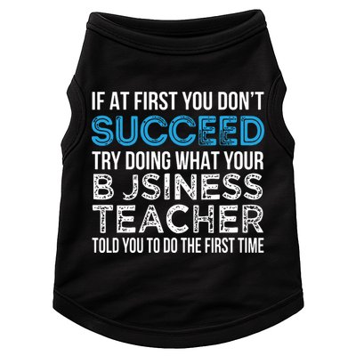 Business Teacher Funny For Business Teacher Doggie Tank