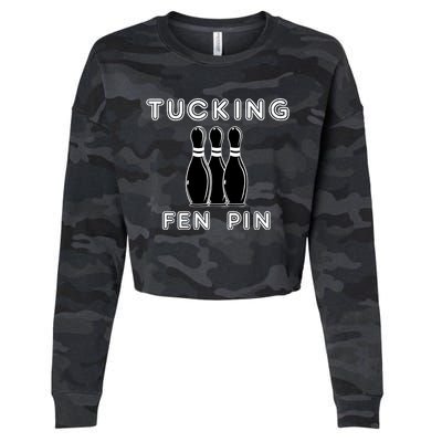 Bowling Tucking Fen Pin Cropped Pullover Crew