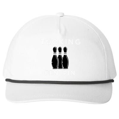 Bowling Tucking Fen Pin Snapback Five-Panel Rope Hat