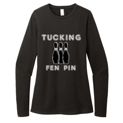 Bowling Tucking Fen Pin Womens CVC Long Sleeve Shirt