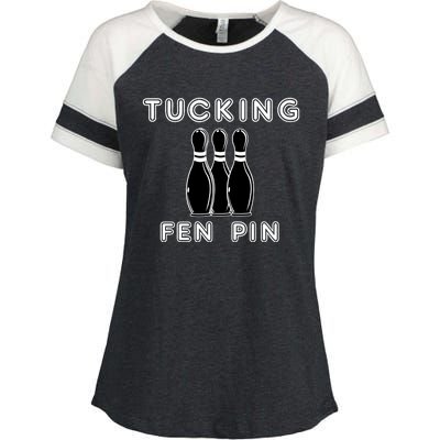 Bowling Tucking Fen Pin Enza Ladies Jersey Colorblock Tee