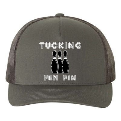 Bowling Tucking Fen Pin Yupoong Adult 5-Panel Trucker Hat