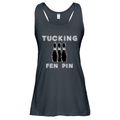 Bowling Tucking Fen Pin Ladies Essential Flowy Tank