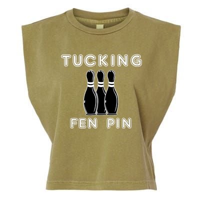 Bowling Tucking Fen Pin Garment-Dyed Women's Muscle Tee