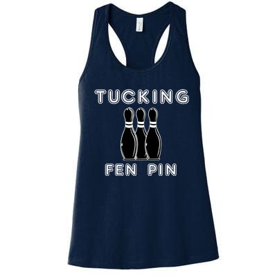 Bowling Tucking Fen Pin Women's Racerback Tank