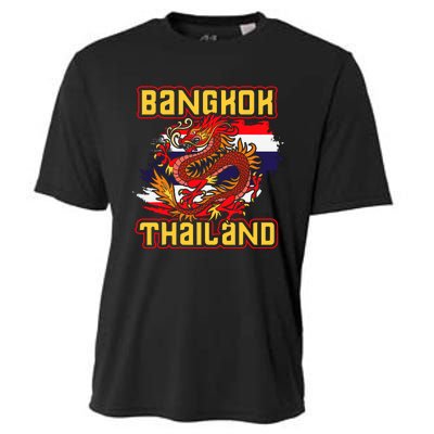 Bangkok Thai Flag Asia Dragon Thailand Cooling Performance Crew T-Shirt