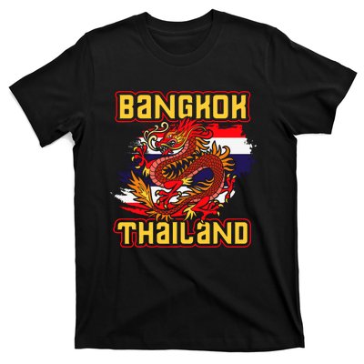 Bangkok Thai Flag Asia Dragon Thailand T-Shirt