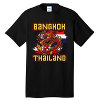 Bangkok Thai Flag Asia Dragon Thailand Tall T-Shirt