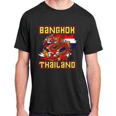 Bangkok Thai Flag Asia Dragon Thailand Adult ChromaSoft Performance T-Shirt