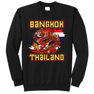 Bangkok Thai Flag Asia Dragon Thailand Tall Sweatshirt