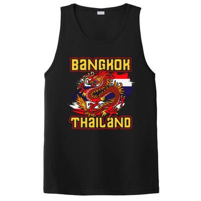 Bangkok Thai Flag Asia Dragon Thailand PosiCharge Competitor Tank