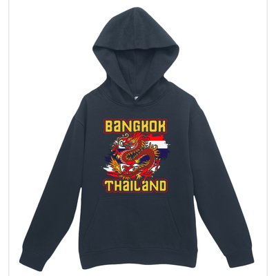 Bangkok Thai Flag Asia Dragon Thailand Urban Pullover Hoodie