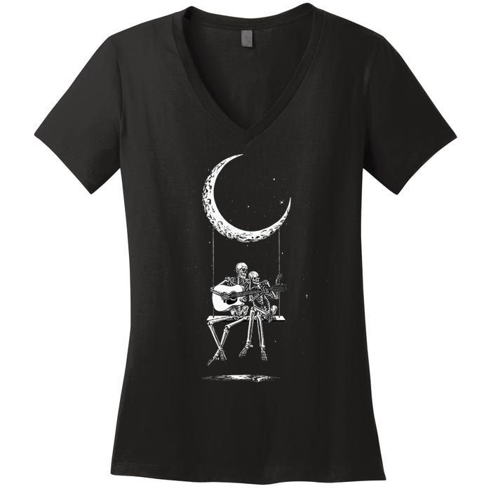 Band Tees For Women Rock And Roll For Men Concert Women's V-Neck T-Shirt