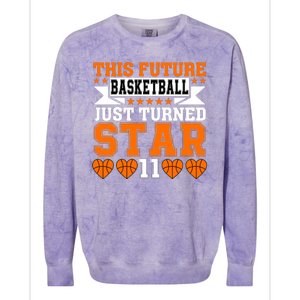 Basketball This Future Just Turned Star Colorblast Crewneck Sweatshirt