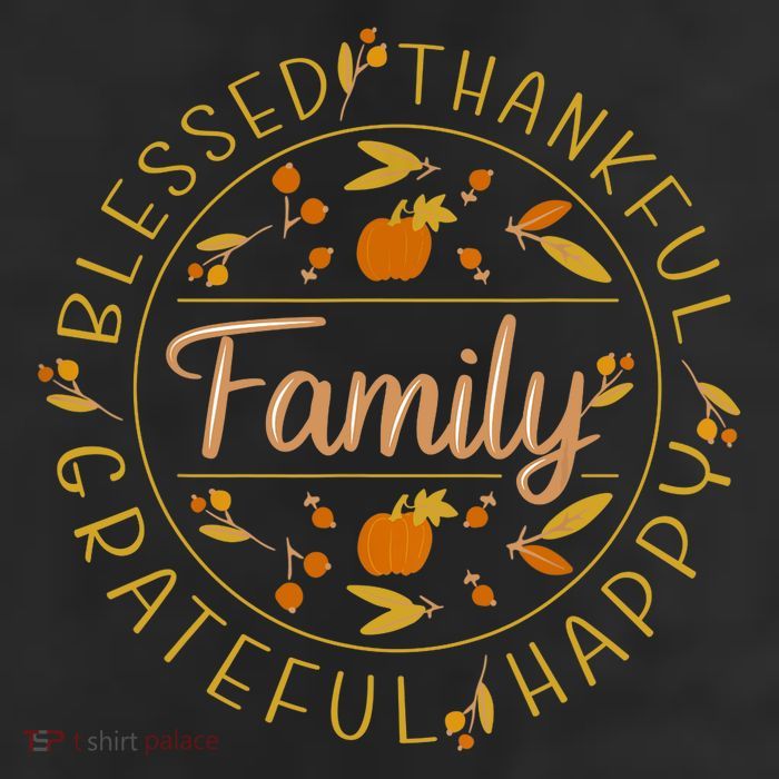 Blessed Thankful Family Thanksgiving Cool Comfort Performance Bucket Hat