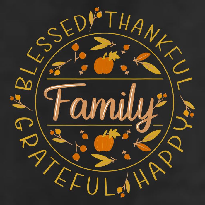 Blessed Thankful Family Thanksgiving 11oz C Handle Ceramic Mug