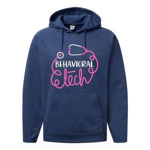 Behavioral Tech Gift Psychiatric Technician Tal Health Tech Meaningful Gift Performance Fleece Hoodie