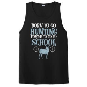 Born To Go Hunting Forced School Funny Hunter Boy PosiCharge Competitor Tank