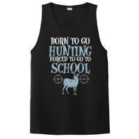 Born To Go Hunting Forced School Funny Hunter Boy PosiCharge Competitor Tank