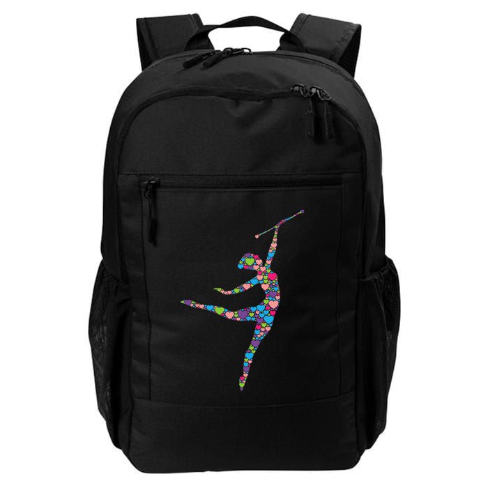Baton Twirling Girl Silhouette Dancing Twirler Majorette Backpack