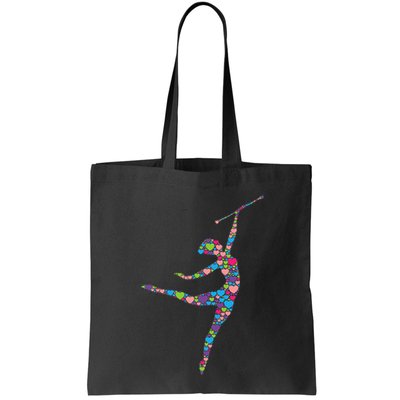 Baton Twirling Girl Silhouette Dancing Twirler Majorette Bag