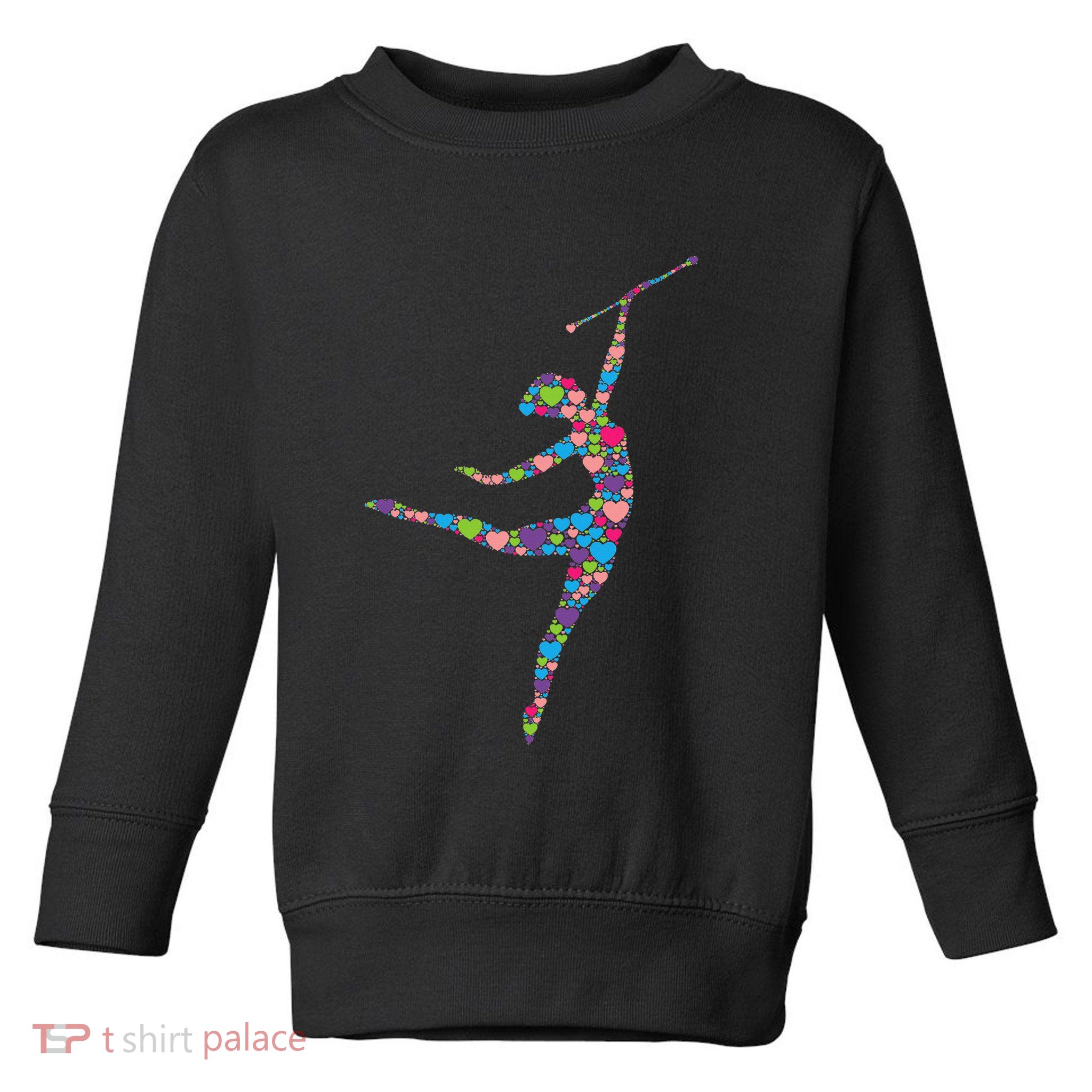 Baton Twirling Girl Silhouette Dancing Twirler Majorette Toddler Sweatshirt