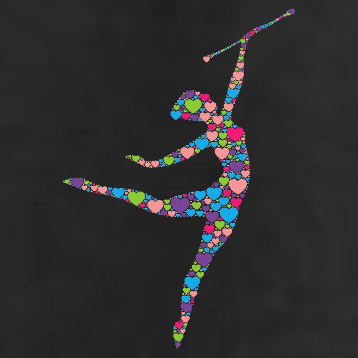 Baton Twirling Girl Silhouette Dancing Twirler Majorette Golf Towel