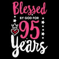 Blessed Tee God For 95 Years Old 95th Birthday Party City Backpack