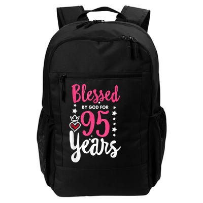 Blessed Tee God For 95 Years Old 95th Birthday Party Backpack