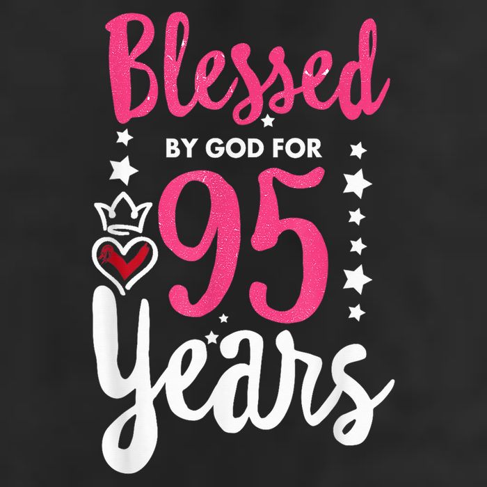 Blessed Tee God For 95 Years Old 95th Birthday Party 11oz C Handle Ceramic Mug