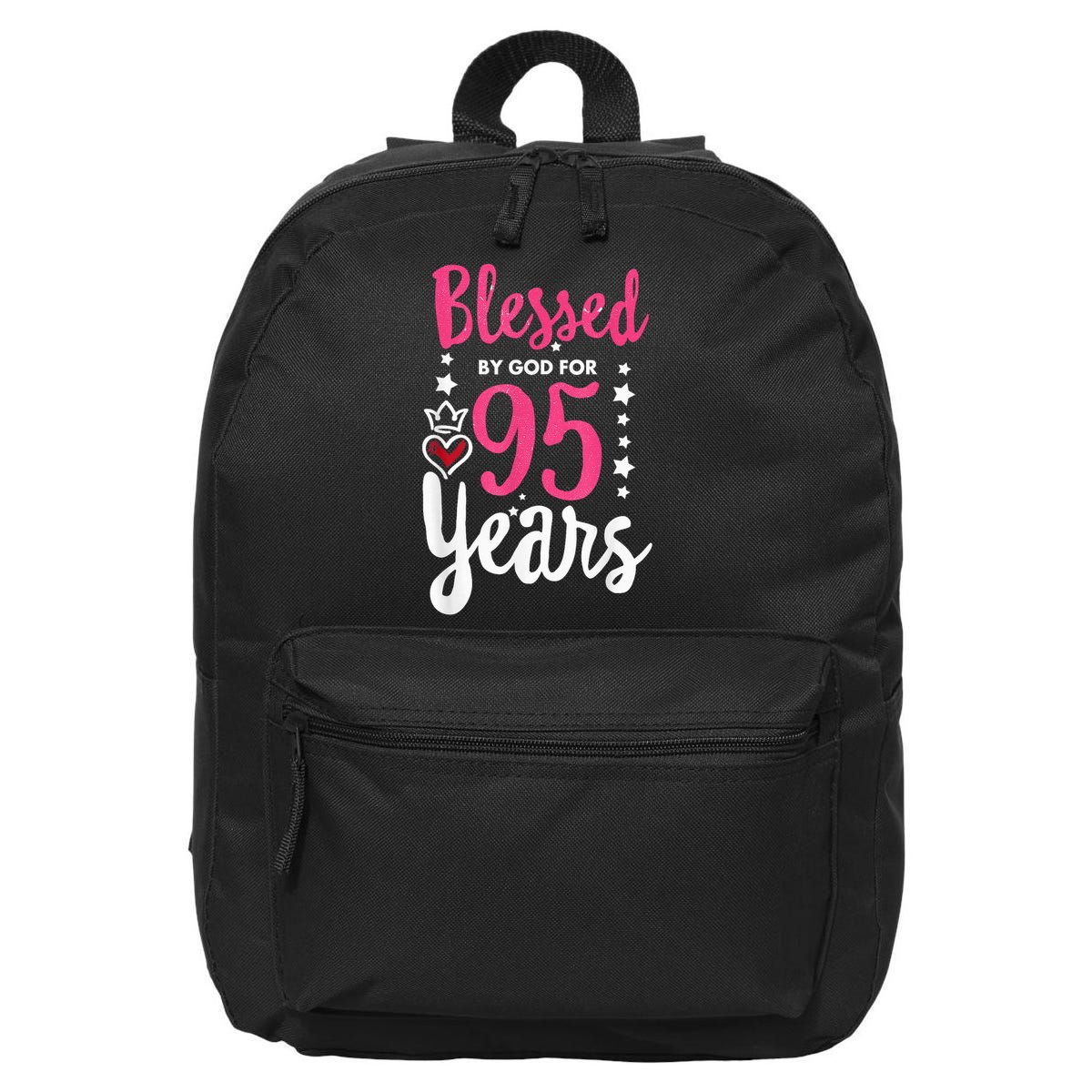 Blessed Tee God For 95 Years Old 95th Birthday Party 16 in Basic Backpack