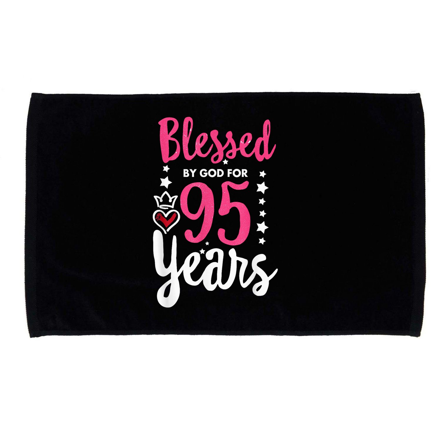 Blessed Tee God For 95 Years Old 95th Birthday Party Microfiber Hand Towel