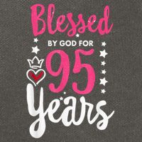 Blessed Tee God For 95 Years Old 95th Birthday Party Cotton Canvas Backpack