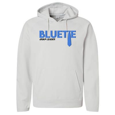 Blue Tie Group Leader Performance Fleece Hoodie