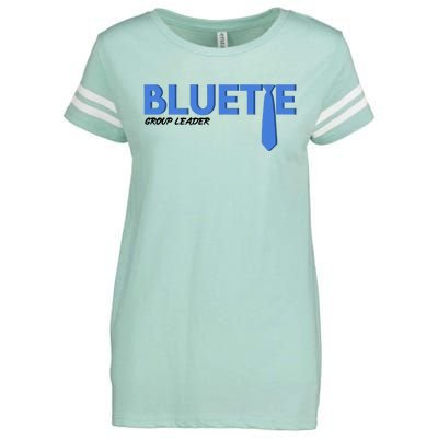 Blue Tie Group Leader Enza Ladies Jersey Football T-Shirt