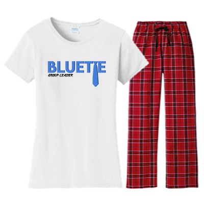 Blue Tie Group Leader Women's Flannel Pajama Set