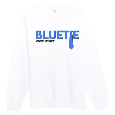 Blue Tie Group Leader Premium Crewneck Sweatshirt