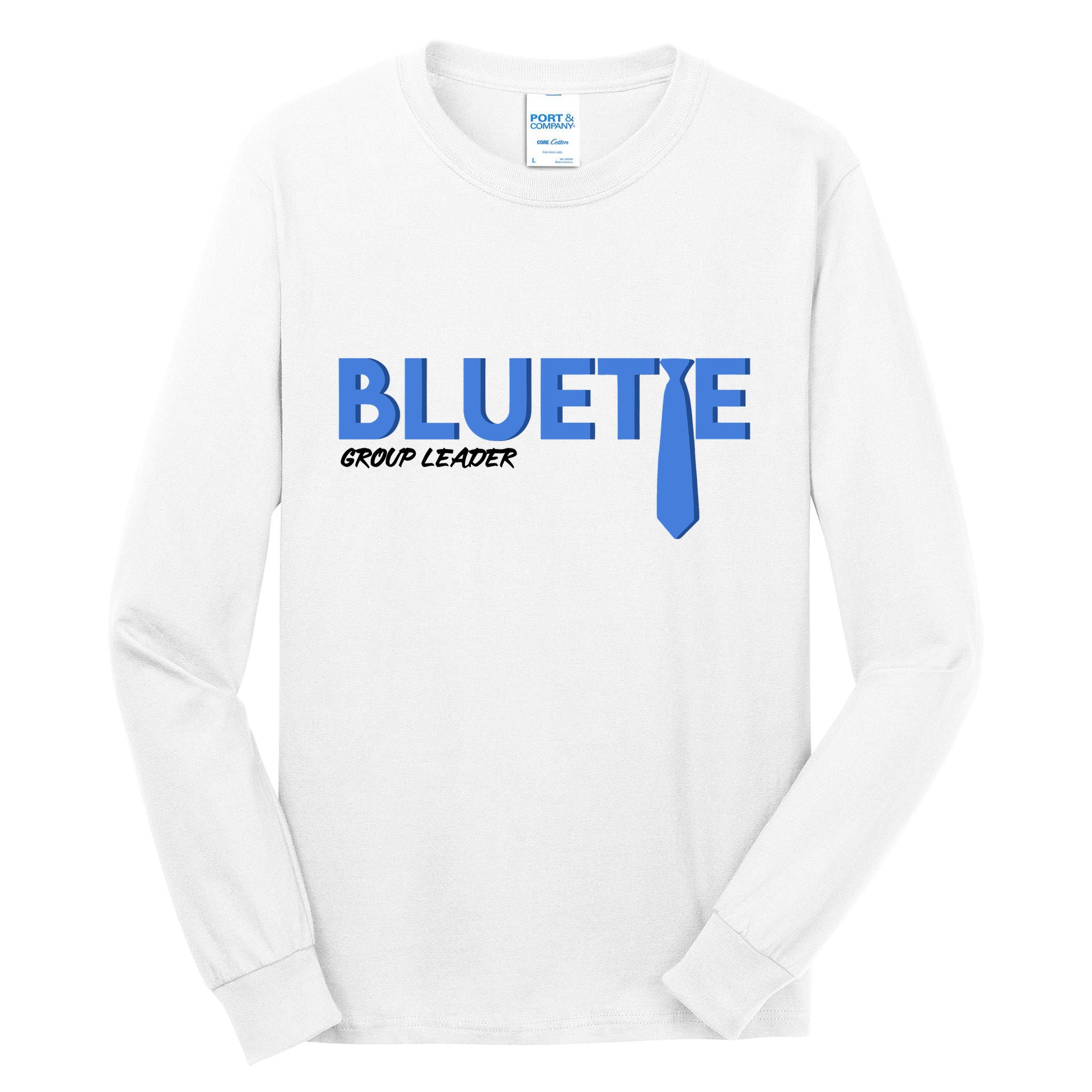 Blue Tie Group Leader Tall Long Sleeve T-Shirt