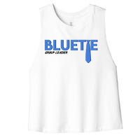 Blue Tie Group Leader Women's Racerback Cropped Tank