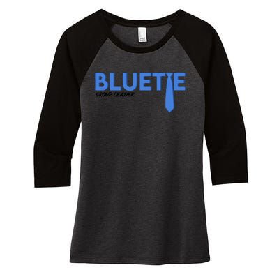 Blue Tie Group Leader Women's Tri-Blend 3/4-Sleeve Raglan Shirt