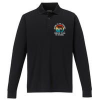 Born To Go Fishing Forced School Funny Fiching Performance Long Sleeve Polo